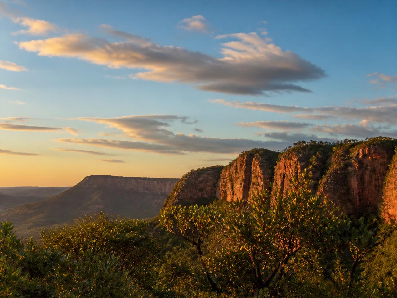 Paisagem da Chapada dos Guimarães em Mato Grosso